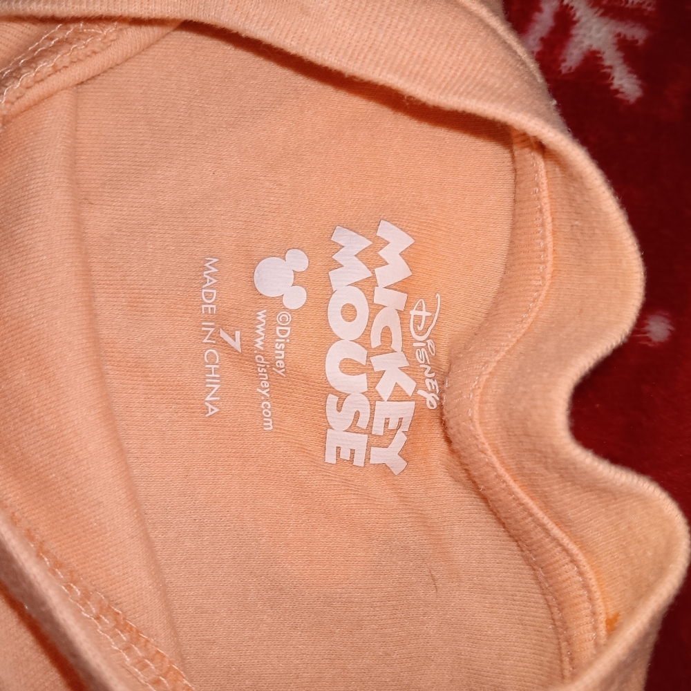 Micky mouse shirt size 7